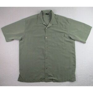 VTG Billabong Shirt Mens XL Green Short Sleeve Button Up Camp‎ 90s Style Korea